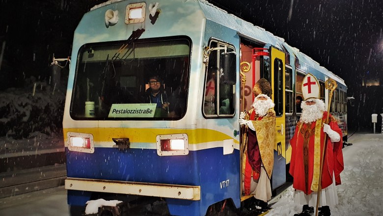 Der Nikolaus bei der Citybahn Waidhofen